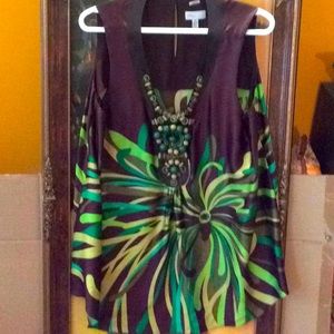 Linea Domani Silk Top Size 16